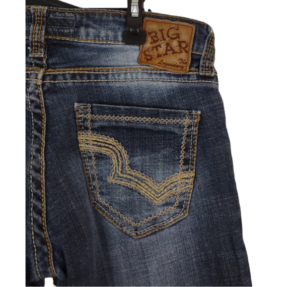 BIG STAR CASEY K LOW RISE BOOT CUT JEANS sz 27R buckle 27 REGULAR 27x31 - Picture 6 of 15